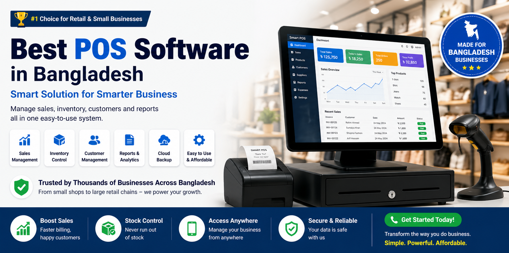 Best POS Software in Bangladesh for Retail and Small Businesses